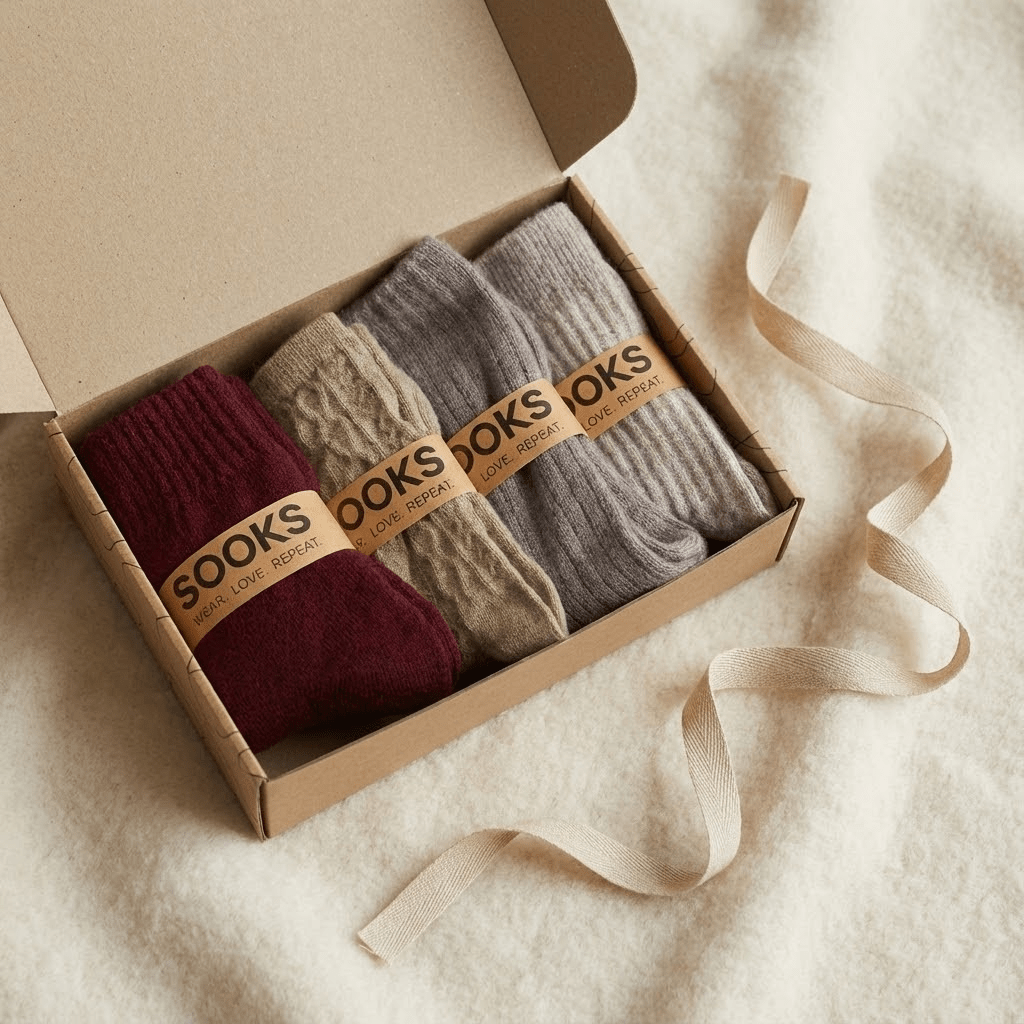 Zestaw na Dzień Babci – Naturalne Ciepło | Alpaka + Merino - Sooks