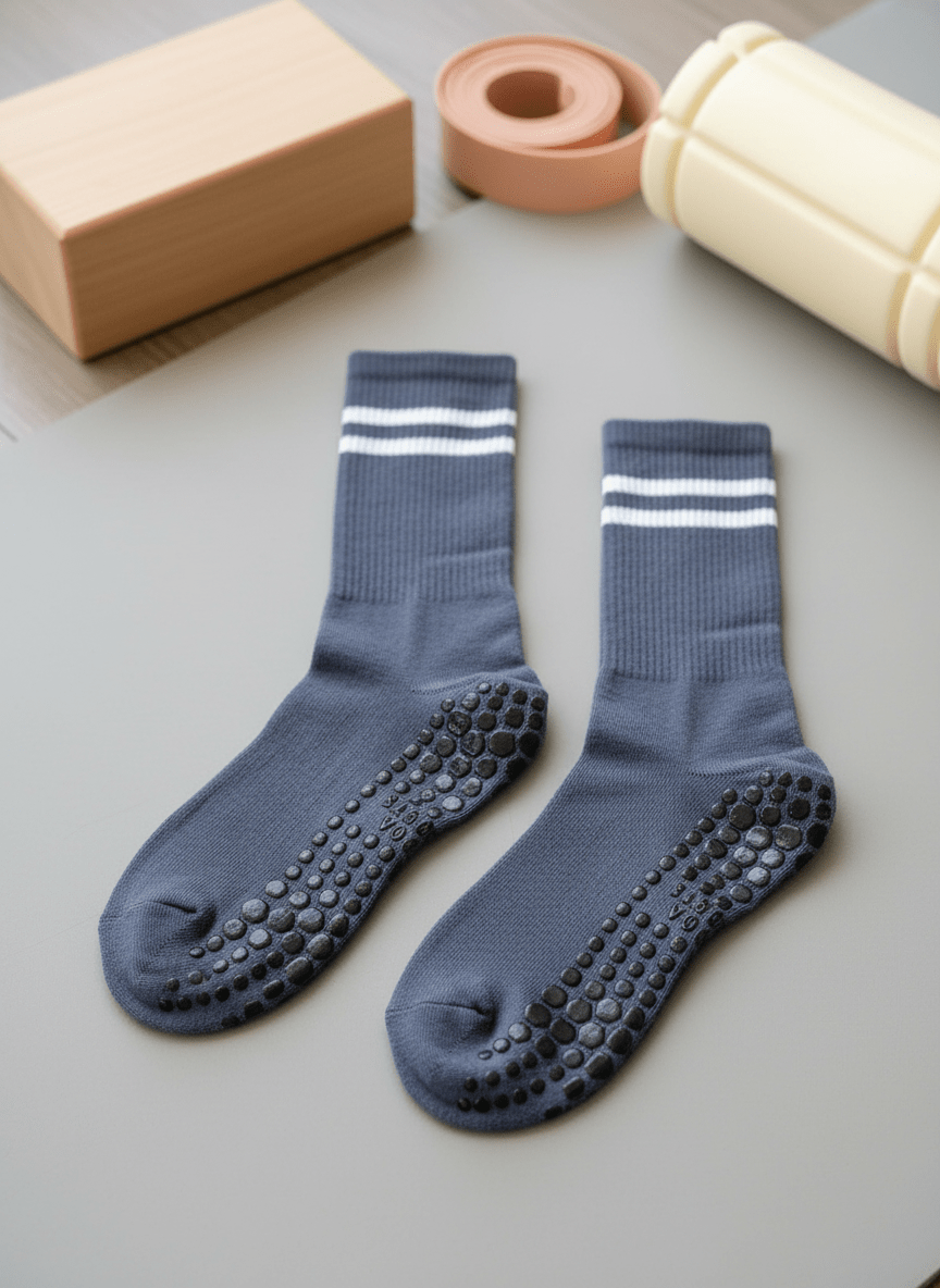 Damskie skarpety do jogi i pilatesu – długie z ABS - Sooks