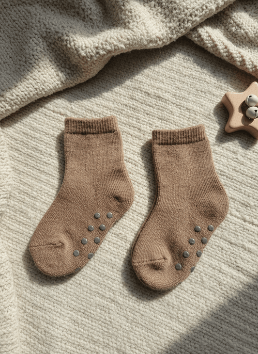 Dziecięce skarpety Alpaka & Wełna – ciepłe, antypoślizgowe i miękkie - Sooks