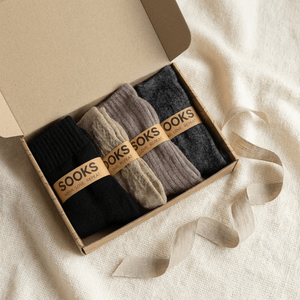 Zestaw na Dzień Babci – Naturalne Ciepło | Alpaka + Merino - Sooks